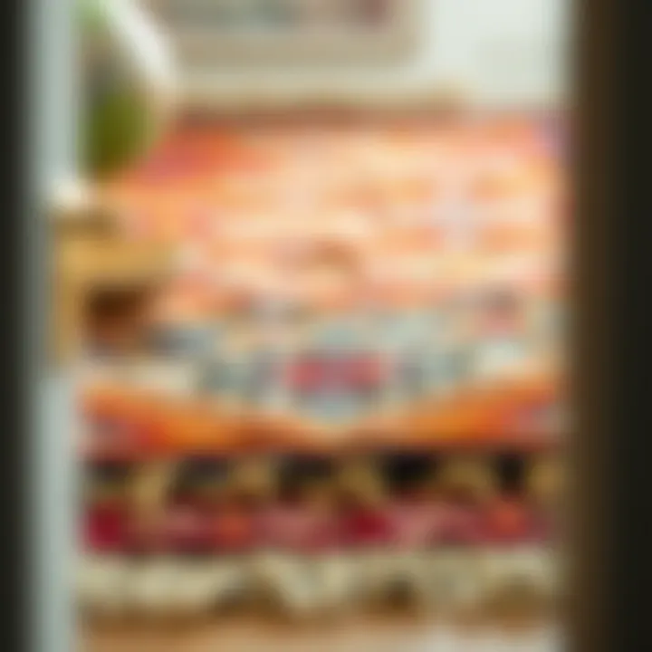 Handmade rug showcasing craftsmanship